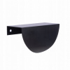 Nábytková úchytka na hranu, polkruhová UA01 loft, čierna matná, 8,4 cm, rozteč 64/84 mm