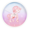 Hodiny Hama Magical Unicorn, dětské nástěnné, průměr 25 cm, tichý chod 186426