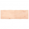 vidaXL Stolová doska 180x60x(2-4) cm neošetrený masív živé hrany - Hnedá - 182538-116626