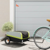 Vozík za bicykel, čierno zelený 30 kg, železo-ForU-94039