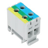 Tracon kompaktná svorka na DIN lištu, modro-zeleno-žltá FLEAL-16/2KZS