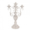 Clayre & Eef Biely antik kovový svietnik Brantes - 29*58 cm - Clayre & Eef