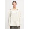 Tréningová mikina adidas by Stella McCartney béžová farba, s kapucňou, jednofarebná, JX9108 XS