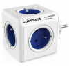 Cubenest Powercube Original, 5× zásuvka, biela/modrá, detská poistka, uzemnenie, max. 16A/250V~3680W/50-60Hz