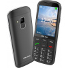 Mobilný telefón CPA Halo 28 Senior čierny s nabíjacím stojanom (CPAHALO28BLACK)