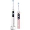 Oral-B iO Series 6 Duo White & Pink Sand set elektrických zubních kartáčků, 5 režimů, AI, časovač