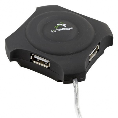 Tracer H7 HUB USB 2.0 (4 porty), čierny