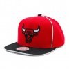 Kšiltovka Mitchell & Ness - Chicago Bulls - Pipe Snapback - Red