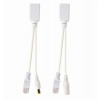 GEMBIRD napájecí adaptér POE, UTP kabel, 0,15cm PP12-POE-0.15M-W Gembird