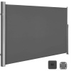 Bočná markíza na balkón, terasu, 400 x 160 cm, šedá