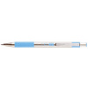 Guľôčkové pero, 0,24 mm, stláčací mechanizmus, nerezová oceľ, farba tela: pastelová modrá, ZEBRA 