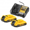 Dewalt Súprava akumulátora a nabíjačky DCB1104D2-QW, 18 V, 2 Ah, 2 ks, DCB1104D2-QW