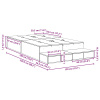 vidaXL Rám postele s úložným priestorom Čierna Dub 120x190 cm - Čierna - 269572-286254