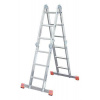 Rebrík, kĺbový, univerzálny, 4x3 rebríkové stupne, hliník, KRAUSE MultiMatic