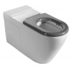 SAPHO MEDIC WC kombi, zvýšený sedák, Rimless, 37x80 cm, spodný/zadný odpad, biela MC102-111