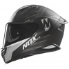 NOX prilba N401 Crower 2025 čierna matná, strieborná, veľkosť XL