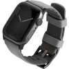 UNIQ Linus Airsoft Silikónový remienok na Apple Watch 42/44/45/Ultra 49 mm sivý UNIQ-45MM-LINUSGRY