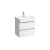 Laufen SPACE skrinka pod umývadlo 58,5x52x41 cm,2 zásuvky,Biela Matná H4101421601001