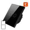 Inteligentný vypínač svetla WiFi Avatto TS02-EU-B3 3 Way TUYA (čierny) 6976037360339