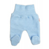 Pletené dojčenské polodupačky Hand Made, Baby Nellys, svetlo modré, veľ. 62