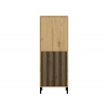 Bývaj s nami SK, MARIKA úzka skrinka 2DK slim/hladký, dub Artisan LTD,MDF