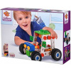 Eichhorn 100039028 Constructor Set 110 Pieces, Wooden Construction Set, 4 Different Model Variations, Beachbuggy, Trike, Mini Bu
