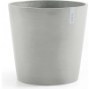 Ecopots Kvetináč so zásobníkom na vodu Amsterdam (bielo-sivý) - Ø 50 cm, výška 44 cm