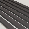 3D MDF lamelový panel čierna - biela MDF