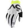 100% rukavice iTRACK RACR biela - S