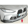 Rieger lipa pod predný nárazník pro BMW rad 4 G83 M4 kabriolet, 06/21-, plast ABS lakovaný do čiernej lesklej farby
