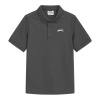 Slazenger Plain Polo Shirt Junior Mid Grey 7-8 Years