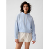 GAP Mikina vintage soft crop logo Modrá XXL Modrá Modrá