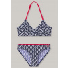 Detské plavky - Schiesser dva kusové oblečenie 152 biely, červený, námornícky modrý (Z3G105 Schiesser Girls 'Bikini 10-11 rokov /152)