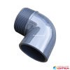 Koleno 90° PVC 50 mm lepenie / vonkajší závit 1 1/2