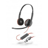 Poly Blackwire 3220 náhlavní souprava, USB-C/A adaptér, stereo
