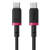 Baseus Dura kábel USB-C 100W, 1,0m, červeno-čierny P10377803U01-01