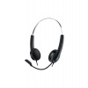Genius HS-220U , Headset, náhlavní, drátový, s mikrofonem, ovládání hlasitosti, USB, černo-stříbrný (31710020400)