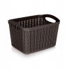 BRILANZ Ratanový košík 21 x 16 x 13,8 cm, 3,3 l, hnedý