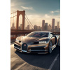 Plagát, Obraz - Bugatti Chiron New York City Race Car, 30 × 40 cm