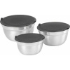 MagicHome Miska nerez s vekom 3 ks 14 + 16 + 18 cm