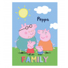 BrandMac Detská deka Peppa Pig Family