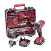 Skrutkovač Worcraft CD-S20LiWT ShareSYS, 20V Li-ion, 2x akumulátor 2.0 Ah, nabíjačka, set s príslušenstvom 73ks, v kufríku
