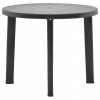 Záhradný stôl, stolík - Vidaxl Garden, antracit, 89 cm, plasti (Vidaxl Garden, antracit, 89 cm, plasti)