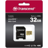 Transcend 32GB microSDHC 500S UHS-I U3 V30 (Class 10) MLC paměťová karta (s adaptérem), 95MB/s R, 60MB/s W TS32GUSD500S