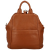 Dámsky kožený batoh kabelka hnedý - Delami Norzeus hnedá