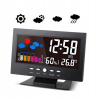 Hodiny - Digitálny LCD budík teplomeru Vlhkomer Meter (Hodiny - Digitálny LCD budík teplomeru Vlhkomer Meter)