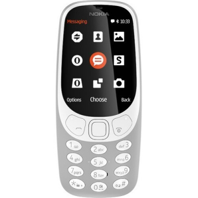 Nokia 3310 Dual SIM - Mobiltelefon - 2 MP 32 GB - Sivá A00028116