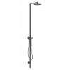 Axor Starck Sprchový set s batériou, priemer 24 cm, 1 prúd, kefovaný čierny chróm 12670340-AX