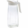 Sklenená kanvica na čaj aj vodu 1,5 l biela