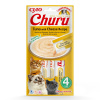 Inaba Cat Ciao Churu krémové krmivo pre mačky - tuniak, syr 4 x (4 x 14 g)